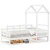 vidaXL Sof&aacute; cama madera maciza de pino blanco 80x200 cm
