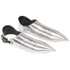 vidaXL R&eacute;plica de escarpes de caballero medieval LARP acero plateado