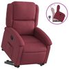 vidaXL Sill&oacute;n reclinable elevable tela rojo tinto