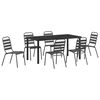 vidaXL Conjunto de Comedor de Jard&iacute;n 7 pcs Antracita