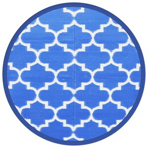 vidaXL Alfombra de exterior ARAKIL Azul &Oslash;160 cm PP