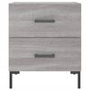 vidaXL Mesita de noche madera de ingeniería gris Sonoma 40x35x47,5 cm