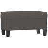 vidaXL Banco de cuero sint&eacute;tico gris 70x35x41 cm