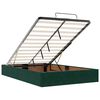 vidaXL Estructura cama otomana colchones terciopelo verde oscuro