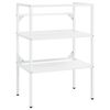 vidaXL Estructura de lavabo de hierro blanco 59x38x83 cm