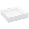 vidaXL Lavabo 50x50x12,3 cm resina mineral/m&aacute;rmol blanco