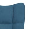 vidaXL Sill&oacute;n de relax de terciopelo azul