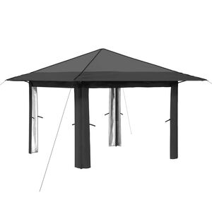 vidaXL Gazebo sin Pared Lateral Gris Claro y Antracita