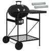 vidaXL Parrilla de carb&oacute;n con tubos ahumadores 91 x 71 x 107 cm Acero