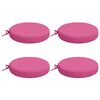 vidaXL Cojines para asiento SOEST 4 uds. 100% Poli&eacute;ster Rosa