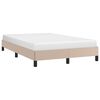 vidaXL Estructura cama sin colch&oacute;n cuero sint&eacute;tico capuchino 120x190cm
