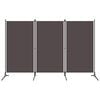 vidaXL Biombo divisor de 3 paneles gris antracita 260x180 cm