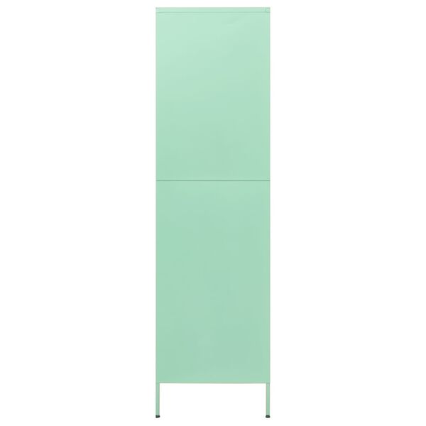 vidaXL Armario de acero verde menta 90x50x180 cm