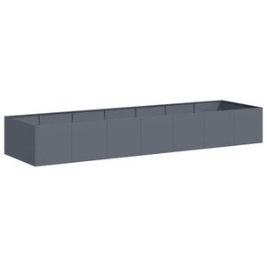 vidaXL Jardinera acero gris antracita 280x80x40 cm