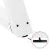 vidaXL Patas para mesa de centro (2 unidades), color blanco, 40 x (30-31,3) cm, acero