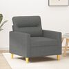 vidaXL Sill&oacute;n de tela gris oscuro 60 cm