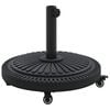 vidaXL Base para sombrilla 15.6 kg Negro Hierro Circular