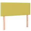 vidaXL Cama box spring con colch&oacute;n tela verde 90x200 cm