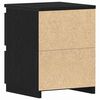 vidaXL Armario de Noche con caj&oacute;n 2 pcs Roble Negro 30 x 30 x 40 cm