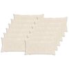 vidaXL Funda de almohada 12 uds. HEERLEN Blanco 40 x 80 cm