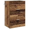 vidaXL Gabinete de ba&ntilde;o debajo del lavabo Madera envejecida