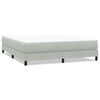 vidaXL Cama box spring sin colch&oacute;n terciopelo gris claro 180x220 cm