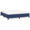 vidaXL Cama sin colch&oacute;n tela azul 180x200 cm
