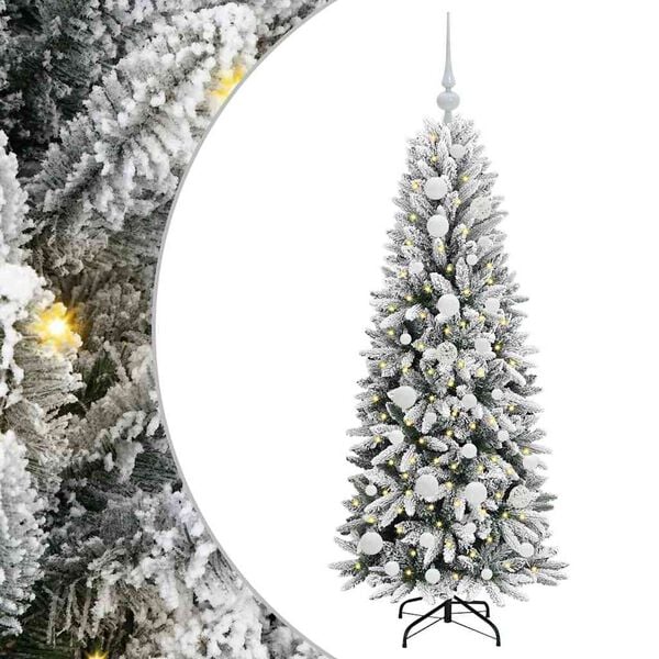 vidaXL Árbol de Navidad artificial con 150 LED 53 x 53 x 120 cm
