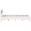 vidaXL Estructura de cama sin colch&oacute;n madera maciza blanca 120x190 cm