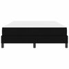 vidaXL Cama tipo Box Spring con colch&oacute;n Negro 160 x 200 cm tela