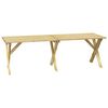 vidaXL Mesa de jard&iacute;n de madera de pino impregnada 220x73x70 cm