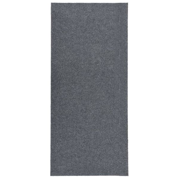 vidaXL Alfombra de pasillo atrapa suciedad 100x250 cm gris