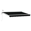 vidaXL Toldo Retr&aacute;ctil El&eacute;ctrico Negro y Blanco 3 x 2,5 m