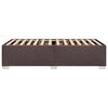 vidaXL Estructura de cama sin colch&oacute;n tela marr&oacute;n oscuro 90x200 cm