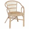 vidaXL Silla Apilable Natural 58 x 60 x 81 cm Rat&aacute;n