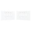 vidaXL Panel lateral de tienda para fiestas 2 uds. 400 x 195 cm Blanco