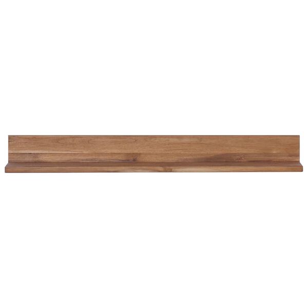 vidaXL Estantes de pared 2 unidades 90x10x10 cm madera maciza de teca