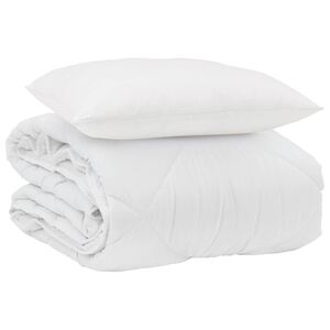 vidaXL Edred&oacute;n de Verano con almohada 2 pcs Microfibra