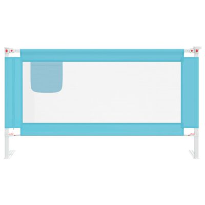 vidaXL Barandilla de seguridad cama de niño azul tela 150x25 cm