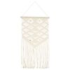 vidaXL Adorno de pared de macram&eacute; algod&oacute;n 40x80 cm