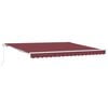 vidaXL Toldo manual 4 x 3 m Burdeos 100% Poli&eacute;ster