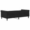 vidaXL Sofá cama sin colchón terciopelo negro 90x190 cm