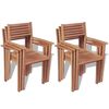 vidaXL Set de comedor exterior 7 piezas de madera maciza de teca