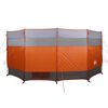 vidaXL Cortaviento de camping impermeable naranja 366x152x152 cm