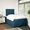 vidaXL Cama box spring con colch&oacute;n terciopelo azul 120x190 cm