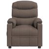 vidaXL Sill&oacute;n reclinable el&eacute;ctrico tela gris taup&eacute;
