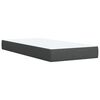 vidaXL Cama box spring con colch&oacute;n tela gris oscuro 90x190 cm
