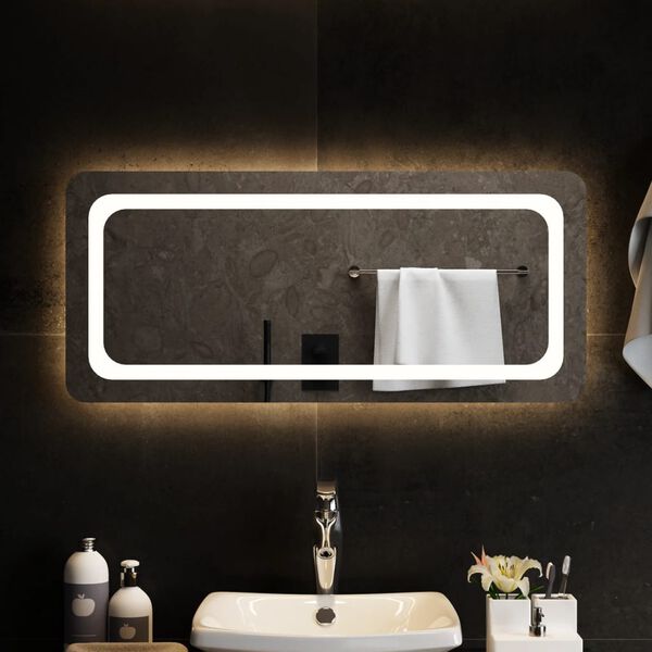 vidaXL Espejo de ba&ntilde;o con LED 90x40 cm