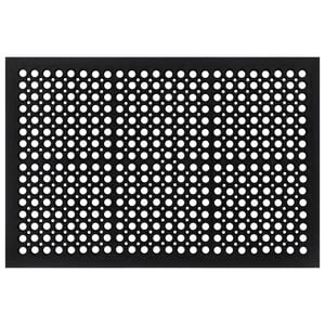 vidaXL Felpudo rectangular de goma 45x75 cm