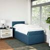 vidaXL Cama box spring con colch&oacute;n terciopelo azul 90x190 cm